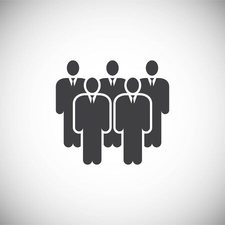 Business people related icon on background for graphic and web design. Simple illustration. Internet concept symbol for website button or mobile appのイラスト素材