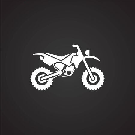 Moto related icon on background for graphic and web design. Simple illustration. Internet concept symbol for website button or mobile appのイラスト素材