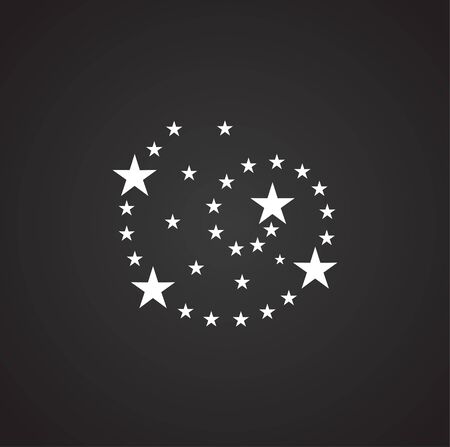 Firework related icon on background for graphic and web design. Simple illustration. Internet concept symbol for website button or mobile appのイラスト素材