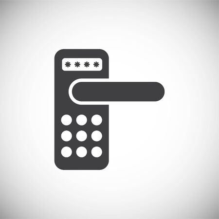 Smart lock icon on background for graphic and web design. Simple illustration. Internet concept symbol for website button or mobile appのイラスト素材