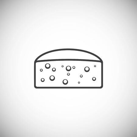 Cheese related icon on background for graphic and web design. Simple illustration. Internet concept symbol for website button or mobile appのイラスト素材
