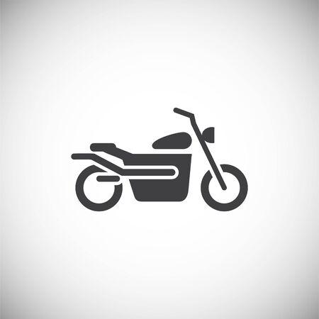 motorcycle related icon on background for graphic and web design. Simple illustration. Internet concept symbol for website button or mobile appのイラスト素材