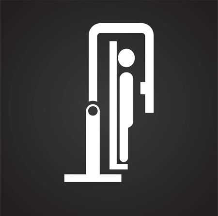 Human scanning related icon on background for graphic and web design. Simple illustration. Internet concept symbol for website button or mobile appのイラスト素材