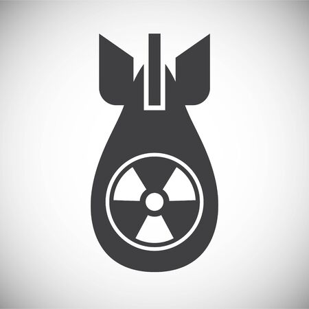 Radiation related icon on background for graphic and web design. Simple illustration. Internet concept symbol for website button or mobile appのイラスト素材