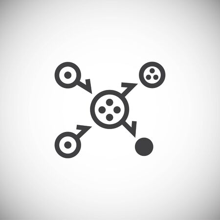 Radiation related icon on background for graphic and web design. Simple illustration. Internet concept symbol for website button or mobile appのイラスト素材