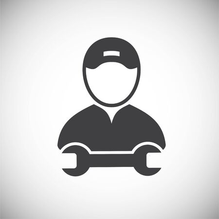 Service related icon on background for graphic and web design. Simple illustration. Internet concept symbol for website button or mobile appのイラスト素材