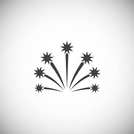 Firework related icon on background for graphic and web design. Simple illustration. Internet concept symbol for website button or mobile appのイラスト素材
