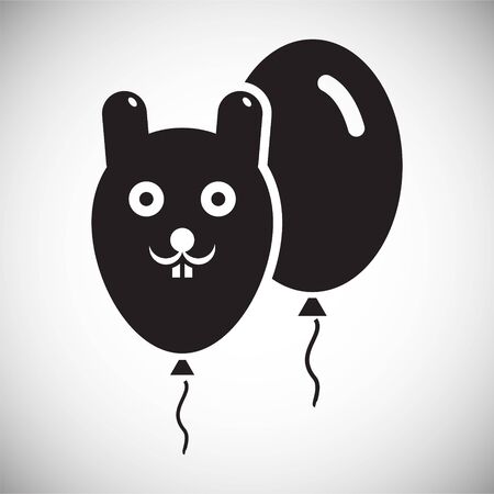 Ballon icon on background for graphic and web design. Simple vector sign. Internet concept symbol for website button or mobile appのイラスト素材
