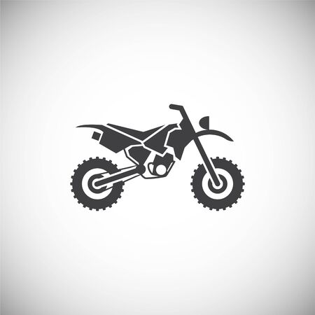 motorcycle related icon on background for graphic and web design. Simple illustration. Internet concept symbol for website button or mobile appのイラスト素材