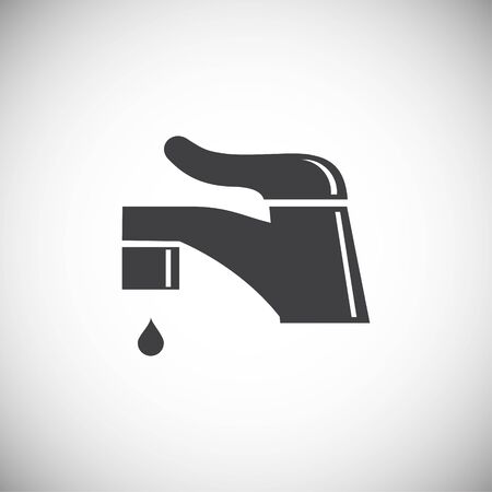 Faucet related icon on background for graphic and web design. Simple illustration. Internet concept symbol for website button or mobile appのイラスト素材
