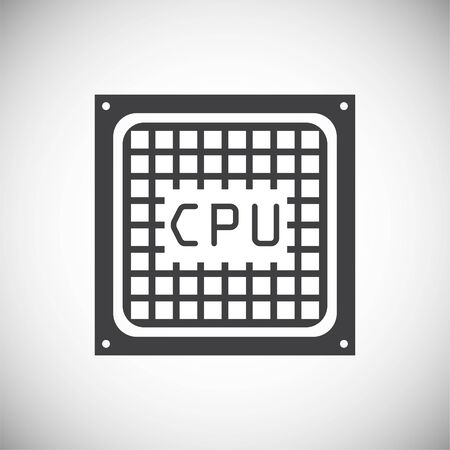 Computer hardware icon on background for graphic and web design. Simple illustration. Internet concept symbol for website button or mobile appのイラスト素材