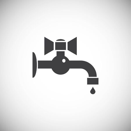 Faucet related icon on background for graphic and web design. Simple illustration. Internet concept symbol for website button or mobile appのイラスト素材