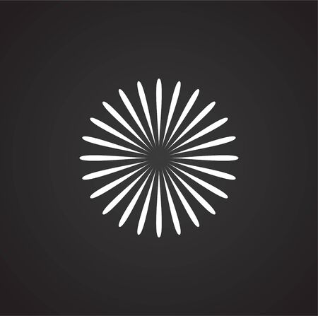 Firework related icon on background for graphic and web design. Simple illustration. Internet concept symbol for website button or mobile appのイラスト素材