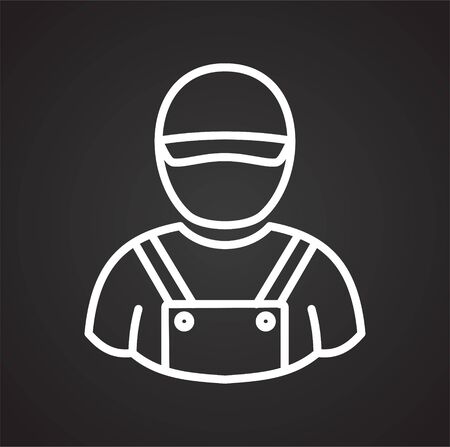 Person icon on background for graphic and web design. Simple vector sign. Internet concept symbol for website button or mobile appのイラスト素材