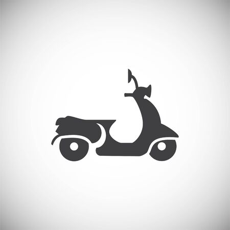 motorcycle related icon on background for graphic and web design. Simple illustration. Internet concept symbol for website button or mobile appのイラスト素材