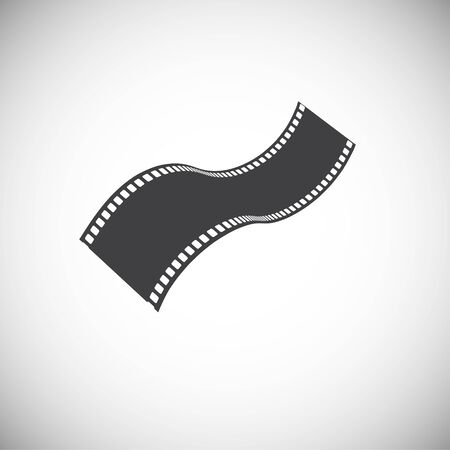 Film strip related icon on background for graphic and web design. Simple illustration. Internet concept symbol for website button or mobile appのイラスト素材