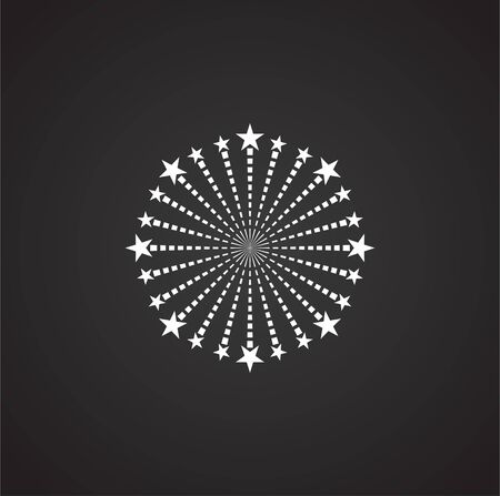 Firework related icon on background for graphic and web design. Simple illustration. Internet concept symbol for website button or mobile appのイラスト素材