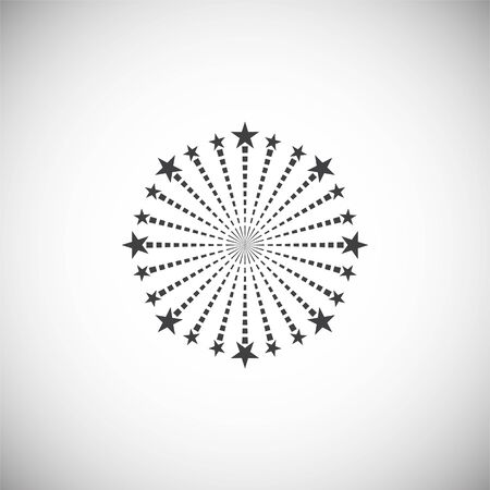 Firework related icon on background for graphic and web design. Simple illustration. Internet concept symbol for website button or mobile appのイラスト素材