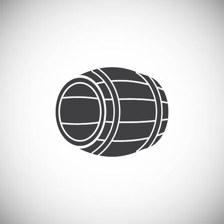 Barrel icon on background for graphic and web design. Simple illustration. Internet concept symbol for website button or mobile appのイラスト素材