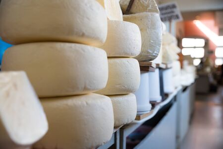 Photo of varieties of Georgian cheese on Tbilisi streetsの写真素材