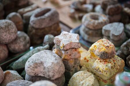 Photo of varieties of Georgian cheeseの写真素材