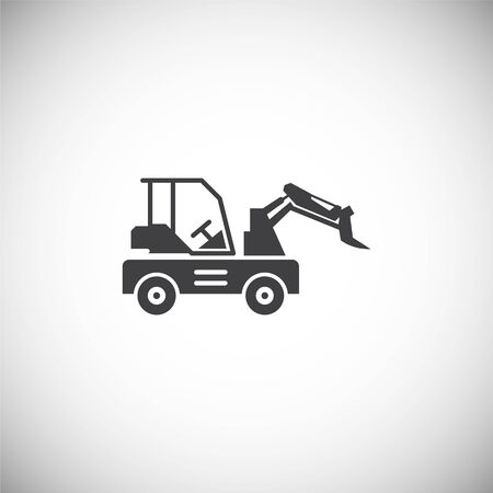 Heavy vehicle related icon on background for graphic and web design. Simple illustration. Internet concept symbol for website button or mobile appのイラスト素材