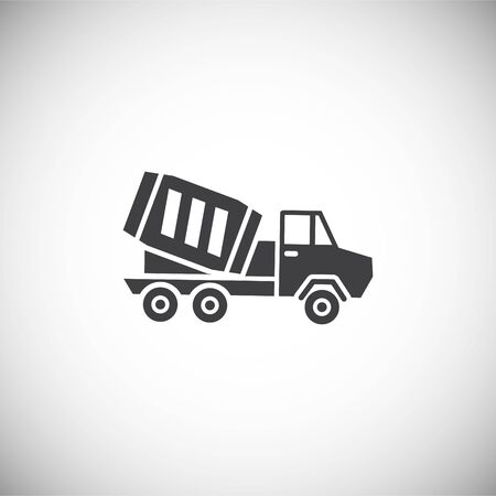 Heavy vehicle related icon on background for graphic and web design. Simple illustration. Internet concept symbol for website button or mobile appのイラスト素材