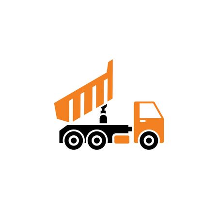 Heavy vehicle related icon on background for graphic and web design. Simple illustration. Internet concept symbol for website button or mobile appのイラスト素材