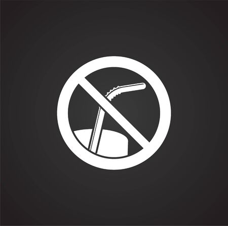 Plastic related icon on background for graphic and web design. Simple illustration. Internet concept symbol for website button or mobile appのイラスト素材