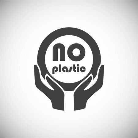 Plastic related icon on background for graphic and web design. Simple illustration. Internet concept symbol for website button or mobile appのイラスト素材