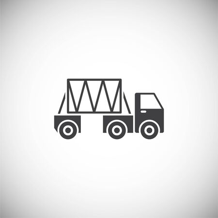 Heavy vehicle related icon on background for graphic and web design. Simple illustration. Internet concept symbol for website button or mobile appのイラスト素材