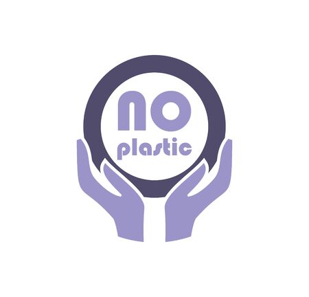 Plastic related icon on background for graphic and web design. Simple illustration. Internet concept symbol for website button or mobile appのイラスト素材