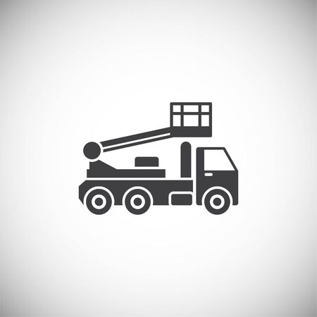 Heavy vehicle related icon on background for graphic and web design. Simple illustration. Internet concept symbol for website button or mobile appのイラスト素材