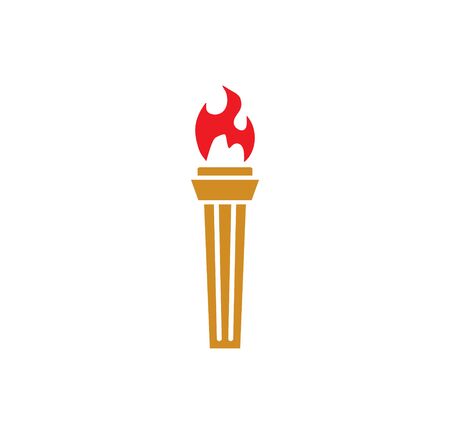 Torch icon on background for graphic and web design. Simple illustration. Internet concept symbol for website button or mobile appのイラスト素材