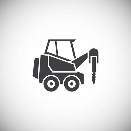 Heavy vehicle related icon on background for graphic and web design. Simple illustration. Internet concept symbol for website button or mobile appのイラスト素材