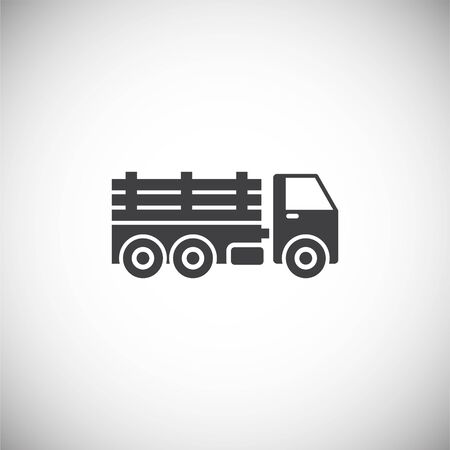 Heavy vehicle related icon on background for graphic and web design. Simple illustration. Internet concept symbol for website button or mobile appのイラスト素材
