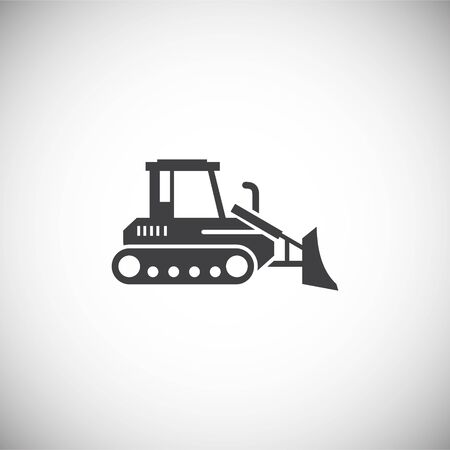 Heavy vehicle related icon on background for graphic and web design. Simple illustration. Internet concept symbol for website button or mobile appのイラスト素材