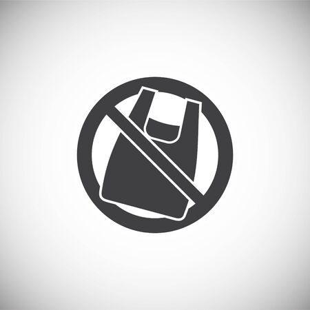 Plastic related icon on background for graphic and web design. Simple illustration. Internet concept symbol for website button or mobile appのイラスト素材