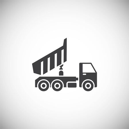 Heavy vehicle related icon on background for graphic and web design. Simple illustration. Internet concept symbol for website button or mobile appのイラスト素材
