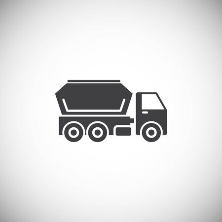 Heavy vehicle related icon on background for graphic and web design. Simple illustration. Internet concept symbol for website button or mobile appのイラスト素材