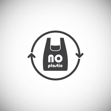 Plastic related icon on background for graphic and web design. Simple illustration. Internet concept symbol for website button or mobile appのイラスト素材