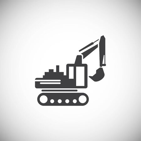 Heavy vehicle related icon on background for graphic and web design. Simple illustration. Internet concept symbol for website button or mobile appのイラスト素材