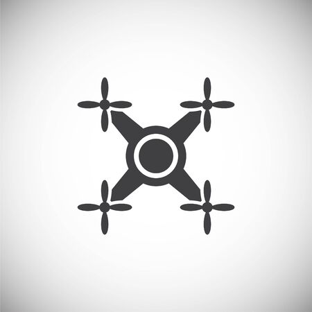 Drone related icon on background for graphic and web design. Simple illustration. Internet concept symbol for website button or mobile appのイラスト素材