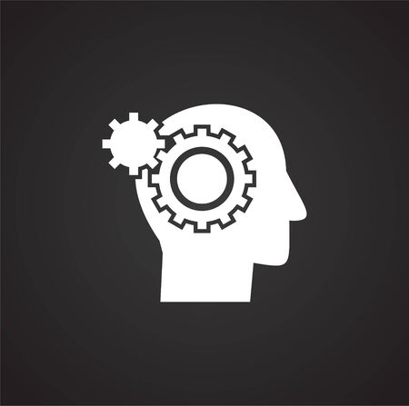 Artificial Intelligence Ai related icon on background for graphic and web design. Simple illustration. Internet concept symbol for website button or mobile appのイラスト素材