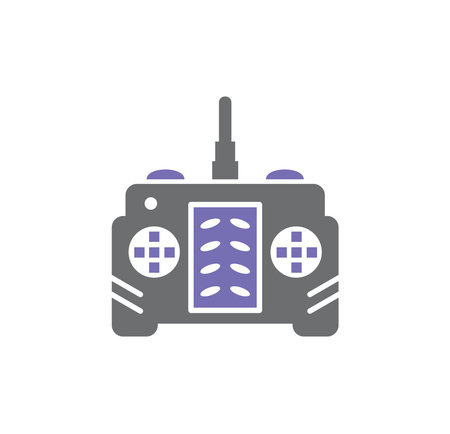 Drone related icon on background for graphic and web design. Simple illustration. Internet concept...