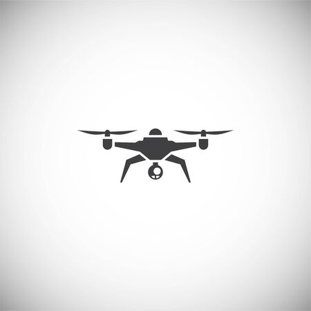 Drone related icon on background for graphic and web design. Simple illustration. Internet concept symbol for website button or mobile appのイラスト素材