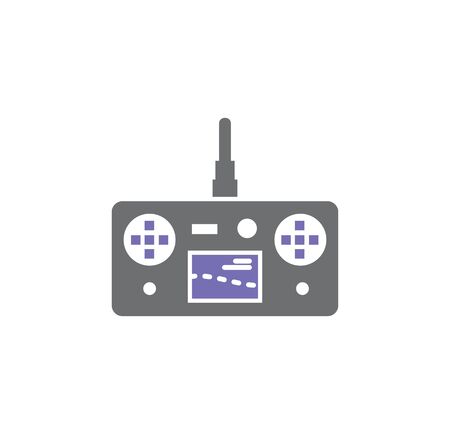 Drone related icon on background for graphic and web design. Simple illustration. Internet concept symbol for website button or mobile appのイラスト素材