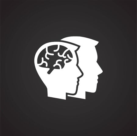 Artificial Intelligence Ai related icon on background for graphic and web design. Simple illustration. Internet concept symbol for website button or mobile appのイラスト素材