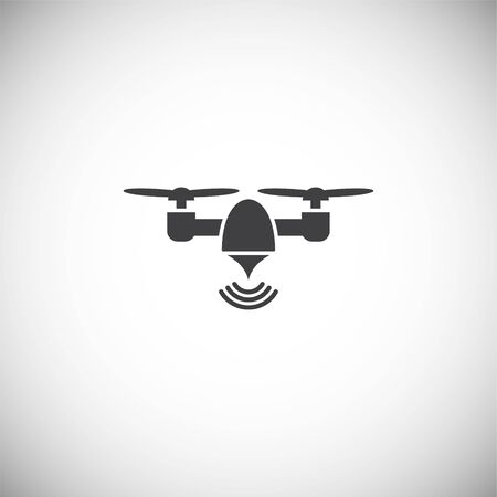 Drone related icon on background for graphic and web design. Simple illustration. Internet concept symbol for website button or mobile appのイラスト素材