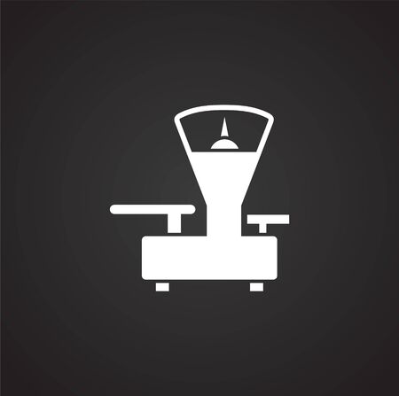 Scale icon on background for graphic and web design. Simple illustration. Internet concept symbol for website button or mobile appのイラスト素材